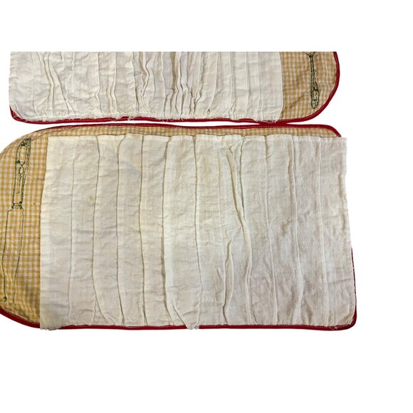 Vintage Handmade Anti-Tarnish Flatware Rolls Set of 2 Storage Pouches Used - Picture 10 of 11